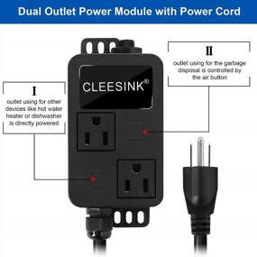 img 3 attached to Upgrade Your Sink With CLEESINK Garbage Disposal Air Switch Kit - Dual Outlet, On/Off Switches, And Long Black Button
