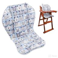 🐻 breathable baby highchair seat cover with bear pattern - enhancing comfort & cushioning, ideal for high chairs and strollers logo