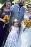 img 1 attached to Lace Sleeveless Rustic Flower Girl Dress for Bridesmaids by Bow Dream review by Cameron Chandra