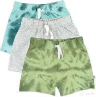 🩳 premium quality honestbaby baby organic cotton basic shorts - 3-pack логотип