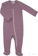 👶 honesborn baby cotton pajamas, zip-footed sleeper romper for boys and girls logo