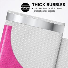 img 2 attached to 6X10 Inch Pink Bubble Mailers 50 Pack - Self-Seal Adhesive Padded Envelopes, Water Resistant Fuxury Shipping Envelopes For Packaging, Small Business, Bulk Mailing