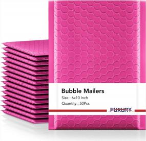 img 4 attached to 6X10 Inch Pink Bubble Mailers 50 Pack - Self-Seal Adhesive Padded Envelopes, Water Resistant Fuxury Shipping Envelopes For Packaging, Small Business, Bulk Mailing