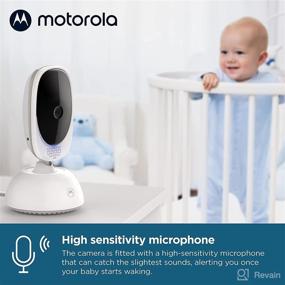 img 2 attached to 👶 Motorola VM75 Video Baby Monitor - 1000ft Range, 2.4 GHz Wireless, 5" Screen, Two-Way Audio, Remote Pan & Digital Tilt, Zoom, Room Temperature Sensor, Lullabies, Night Vision