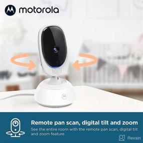 img 1 attached to 👶 Motorola VM75 Video Baby Monitor - 1000ft Range, 2.4 GHz Wireless, 5" Screen, Two-Way Audio, Remote Pan & Digital Tilt, Zoom, Room Temperature Sensor, Lullabies, Night Vision