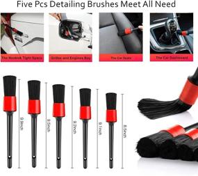 img 1 attached to 🚗 Complete 26 Pcs Car Cleaning Tools Kit with Carry Bag - Driller Attachment Set, All-Purpose Brushes for Interior, Exterior, Wheels, Leather, Air Vents & More!