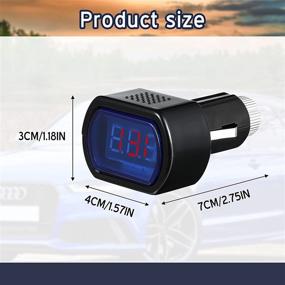 img 3 attached to 🚗 High-Performance 12-24V LED Digital Car Voltmeter for Optimal Vehicle Voltage Monitoring in Automobiles, Motorcycles, Trucks