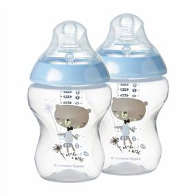 img 4 attached to Tommee Tippee Closer To Nature Anti-Colic Baby Bottle With Breast-Like Nipple - BPA-Free, 9 Ounce, 2 Pack (Design May Vary)