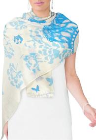 img 1 attached to Dahlia Merino Pashmina Scarf: Must-Have Women's Accessory at Scarves & Wraps