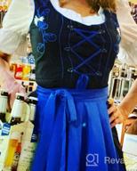 img 1 attached to Oktoberfest Costume For Women: German Bavarian Beer Girl Dirndl Dress - 3-Piece Set By JASAMBAC review by David Alvarez