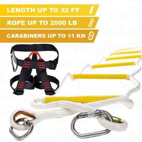 img 2 attached to Fire Evacuation Rope Ladder 32Ft (10M) With Fall Arrest System & Spring Hooks - Rescue Ladders For 4-5 Story Homes - ISOP Innovative Solution