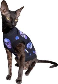 img 4 attached to Kotomoda Hairless Cotton Stretch T Shirt Cats at Apparel