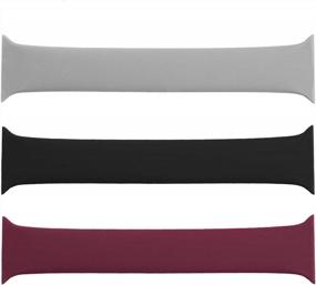 img 4 attached to Seltureone (3 Pack) Sport Band Compatible For Apple Watch Band 38Mm 40Mm 41Mm 42Mm 44Mm 45Mm Loop, All-In-One Silicone Sport Bands Replacement Strap For IWatch SE, Series 7 6 5 4 3 2 1 Sport Edition