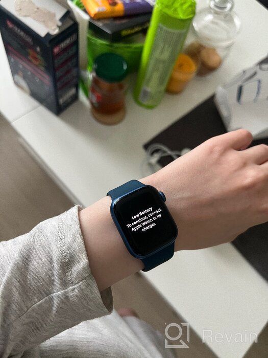 img 2 attached to Apple Watch Series 7 45mm Aluminium Case Smart Watch, Shining Star review by Sakata Iori ᠌