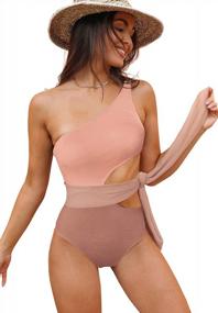 img 4 attached to Stylish And Chic One Shoulder Women'S Swimwear By SPORLIKE - Shop Now!
