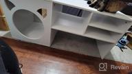 img 1 attached to Modern Wooden Coffee Table With Cat House And Storage - Indoor Kitty Shelter And Hideaway, Large Size For Living Room - White Finish review by Mark Hobbs