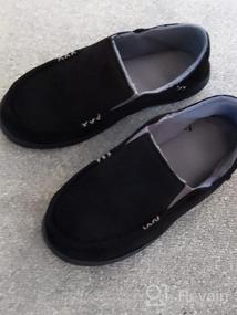 img 6 attached to Мужская домашняя обувь из пены с эффектом памяти, удобные тапочки-мокасины Zizor, повседневная обувь без шнуровки на открытом воздухе без каблука