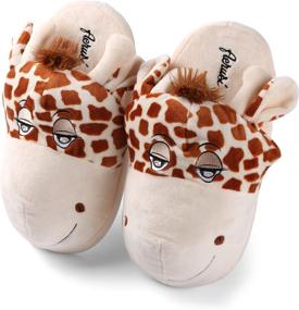 img 3 attached to Aerusi Unisex Animal Slipper Black Boys' Shoes ~ Slippers