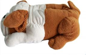 img 1 attached to Furry Fun: Stay Warm And Cozy With Our Bulldog Animal Dog Slippers For Adult Women, Men, And Kid!