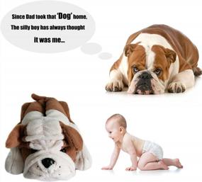 img 3 attached to Furry Fun: Stay Warm And Cozy With Our Bulldog Animal Dog Slippers For Adult Women, Men, And Kid!