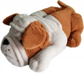 img 2 attached to Furry Fun: Stay Warm And Cozy With Our Bulldog Animal Dog Slippers For Adult Women, Men, And Kid!