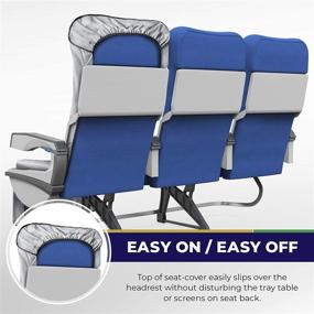 img 2 attached to SeatShield Disposable Airplane Seat Covers - Water-Repellent 🛡️ Barrier to Keep Passengers & Seats Dry and Clean