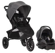 👶 evenflo folio3 stroll & jog travel system review: litemax 35 infant car seat in skyline logo