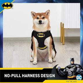 img 3 attached to 🐶 DC Comics for Pets: Batman Dog Harness - Medium Size | Comfortable No Pull Dog Harness with Batman Costume Design