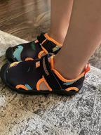img 1 attached to 🏻 HOBIBEAR Toddler Closed Toe Aquatic Sandals for Boys: Perfect Shoes for Adventure! review by Adam Alvarez