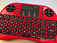 img 1 attached to 🔍 Enhanced Rii i8+ Mini Bluetooth Keyboard with Backlit Touchpad ＆ QWERTY Keyboard – Portable Wireless Keyboard for Smartphones, Laptops, PCs, Tablets, Windows, Mac, TV, Xbox, PS3, Raspberry Pi – White review by Justin Gore