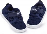 bmcitybm baby boy girl shoes breathable mesh walking shoes lightweight non-slip sneakers infant first walkers 6 9 12 18 24 month logo