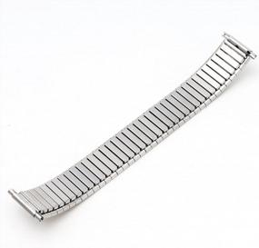 img 3 attached to Stainless Steel Silver Expansion Watchband - Voguestrap Comfort Strap For Regular Length, Thin, And Wide Watches (18-22Mm)