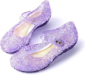 img 3 attached to JerrisApparel Princess Sandals Cosplay Costumes Girls' Shoes ~ Flats