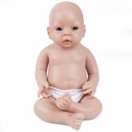 realistic 19-inch platinum silicone reborn baby boy doll: lifelike newborn that's not vinyl logo