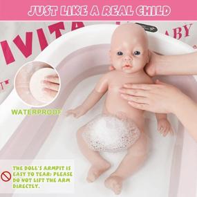 img 3 attached to Realistic 19-Inch Platinum Silicone Reborn Baby Boy Doll: Lifelike Newborn That'S Not Vinyl