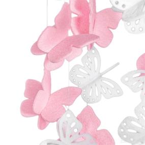 img 3 attached to 🦋 Just Joyer Baby Mobile for Crib Girl – Handmade with 45 Butterflies – Unique Nursery Decor – Premium Felt Material with Wood Frame – Includes Butterfly Garland