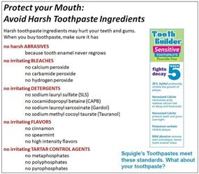 img 2 attached to Squigle Tooth Builder Sensitive Toothpaste Oral Care