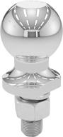 curt 40099: heavy-duty chrome european trailer hitch ball - 1,600 kg, 50mm diameter, 3/4-inch x 50mm shank logo