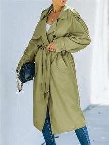 img 3 attached to 🧥 Makkrom Women's Windproof Classic Overcoat - Ideal Women's Clothing for Coats, Jackets & Vests