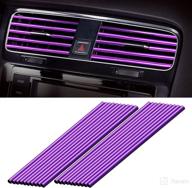 boaosi 20pcs car vent decorative trim strip - enhance car air outlet 🚗 decor with diy strips for straight air vent outlet - stylish car interior accessories logo