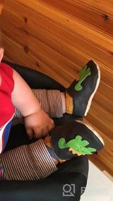 img 6 attached to Мягкая кожаная обувь для младенцев и малышей с дизайном черепа от SAYOYO