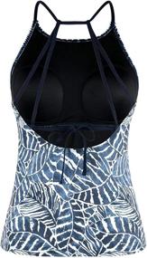 img 3 attached to Cadocado Womens Tankini Swimwear Swimsuit Women's Clothing in Swimsuits & Cover Ups