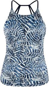 img 4 attached to Cadocado Womens Tankini Swimwear Swimsuit Women's Clothing in Swimsuits & Cover Ups