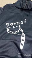 img 1 attached to Cute Cat Ear Sleeping Cat Print Women's Teen Girls Hoodie Sweatshirt Pullover review by Simon Connelly