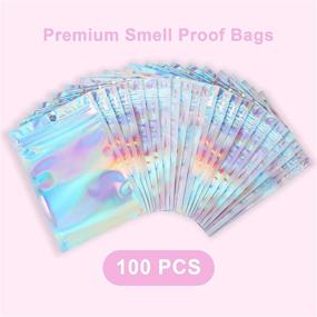img 3 attached to 100 Resealable Smell Proof Bags Household Supplies