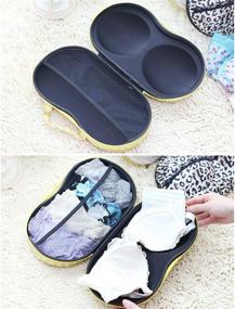 img 3 attached to HeFlight® Travel Home Organizer Zip Bag Case - Portable Waterproof Bra and Underwear Storage Bag