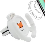 🏠 homefox collapsible socket vent mount - secure socket phone holder for car with vent clip - horizontal air vent only - white logo