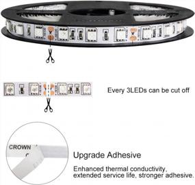 img 2 attached to IR InfraRed 850Nm LED Strips For Multitouch Screen And Night Light Applications - 300 LEDs, 16.4Ft, 72W, Non-Waterproof