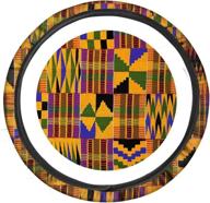 🌍 geprint african ethnic tribal auto steering wheel cover for women and men - anti-skid, sweat-absorbent, and breathable logo