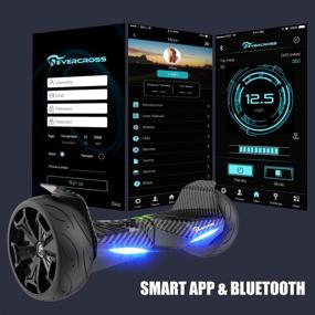 img 2 attached to Off-Road All-Terrain Hoverboard By EVERCROSS: 8.5" App-Enabled Bluetooth Scooter For Kids, Teens, And Adults